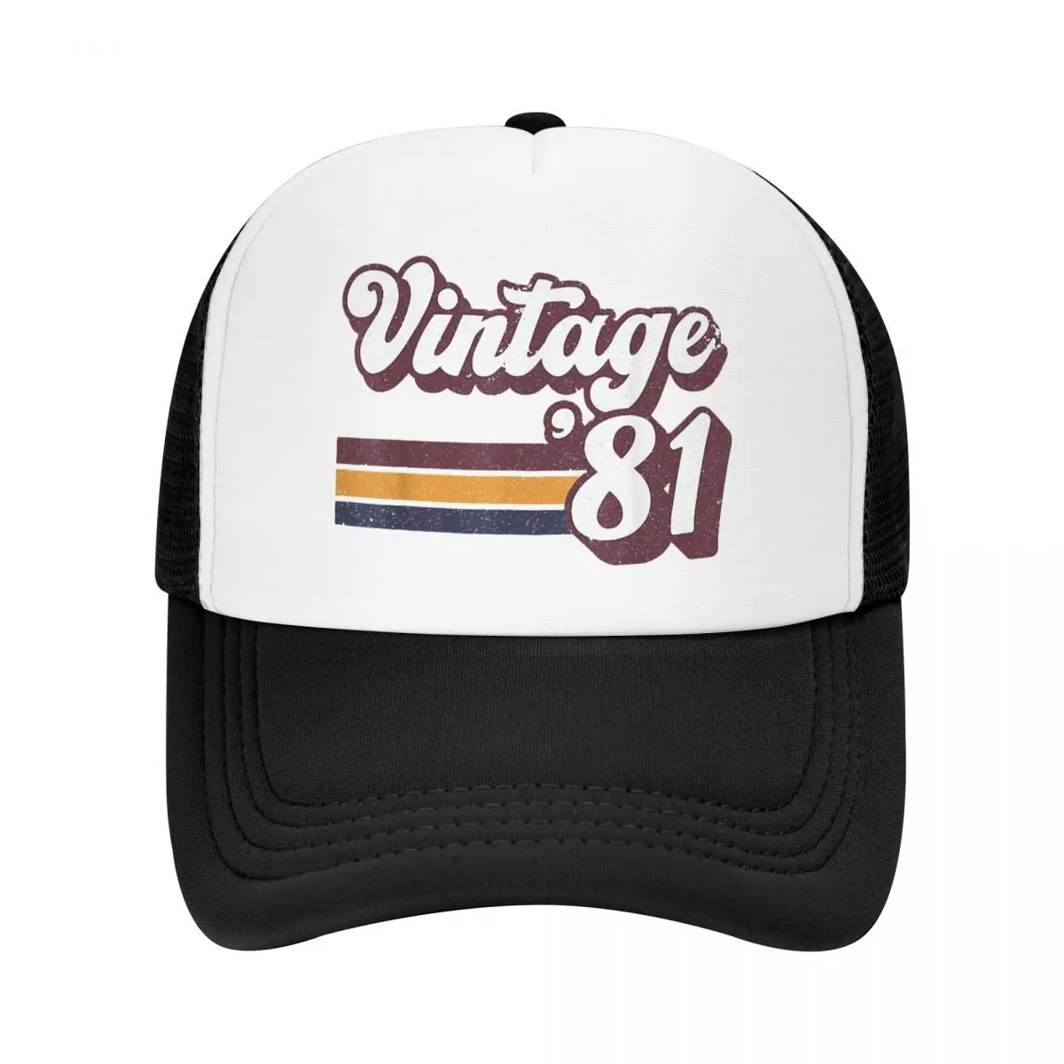 Birthday Retro 40 Years Old Baseball Cap 1981 40th Anniversary Mesh Net Hat Men Women Hip Hop Trucker Hats Snapback Peaked Caps