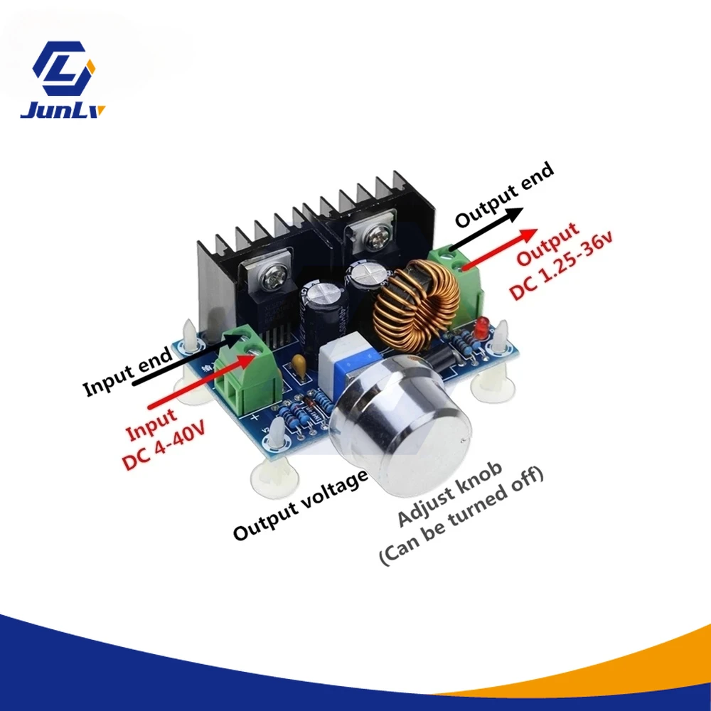 

Rocker Power Converter, Power Supply Module, XL4016E1, Adjustable PWM 4-40V to XH-M401 / DC-DC / 36V, Control Panel 8a 1.25 W