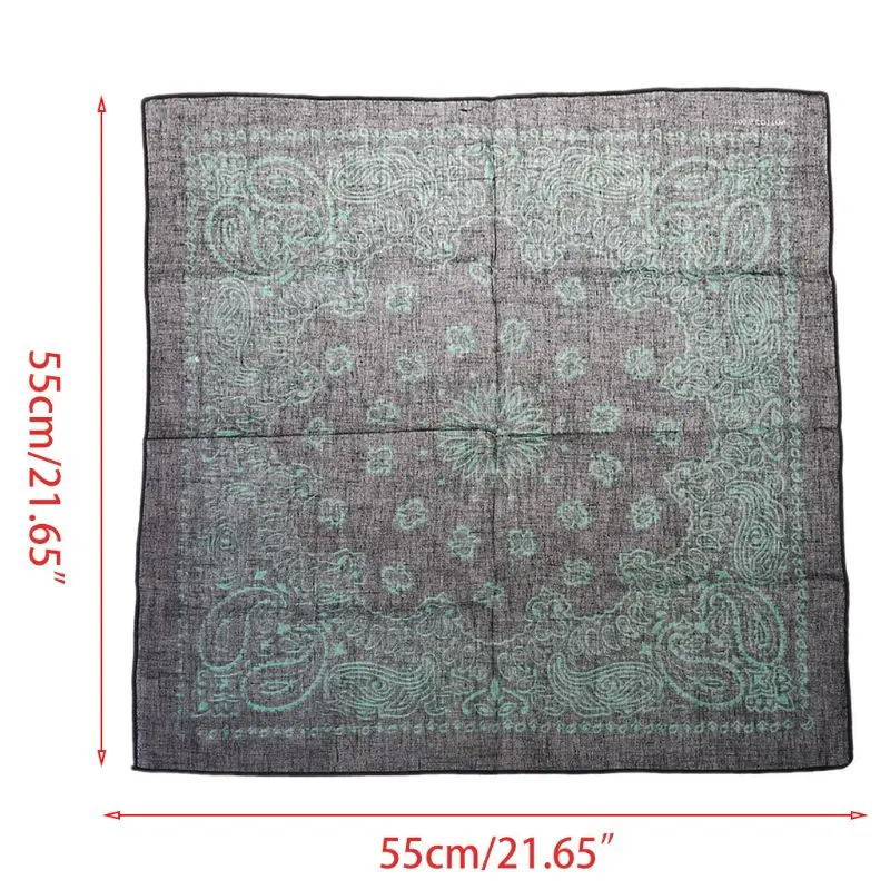 

Ethnic Colored Sunflower Double Paisley Floral Unisex Cotton Square Scarf Motorcycle Headband Bandana Hip-Hop Wristband Neck Tie