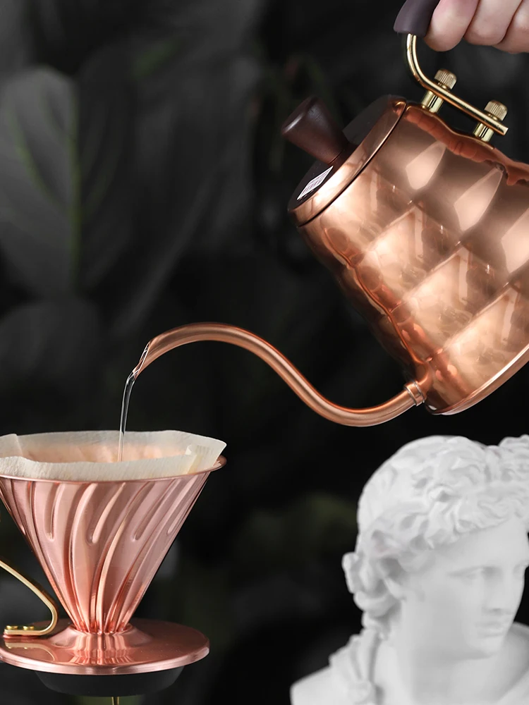 Японский медный кофейный фильтр Hario V60 многоразовый капельный 1 4 чашки набор