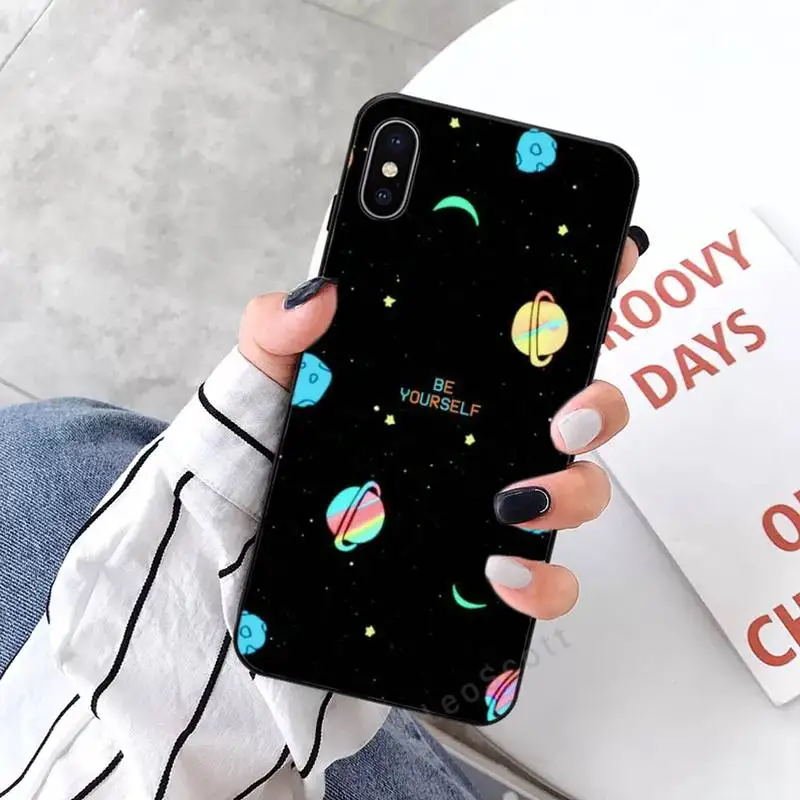 

Space Planet Stars Moon Spaceship Phone Case for iPhone 11 12 mini pro XS MAX 8 7 6 6S Plus X 5S SE 2020 XR