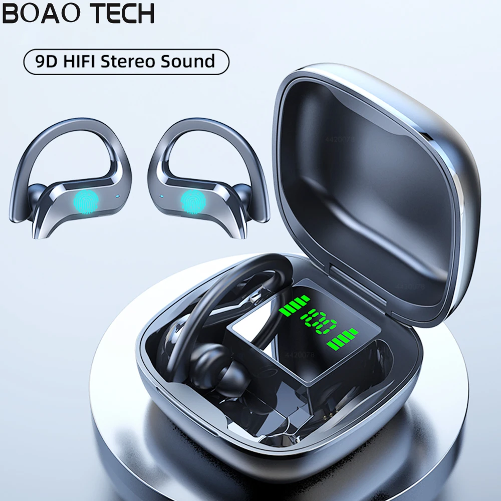 2021 TWS Bluetooth Earphone LED Display Wireless Headphones 1000mAh with Mic Stereo Earbuds Waterproof Noise Cancelling Headsets