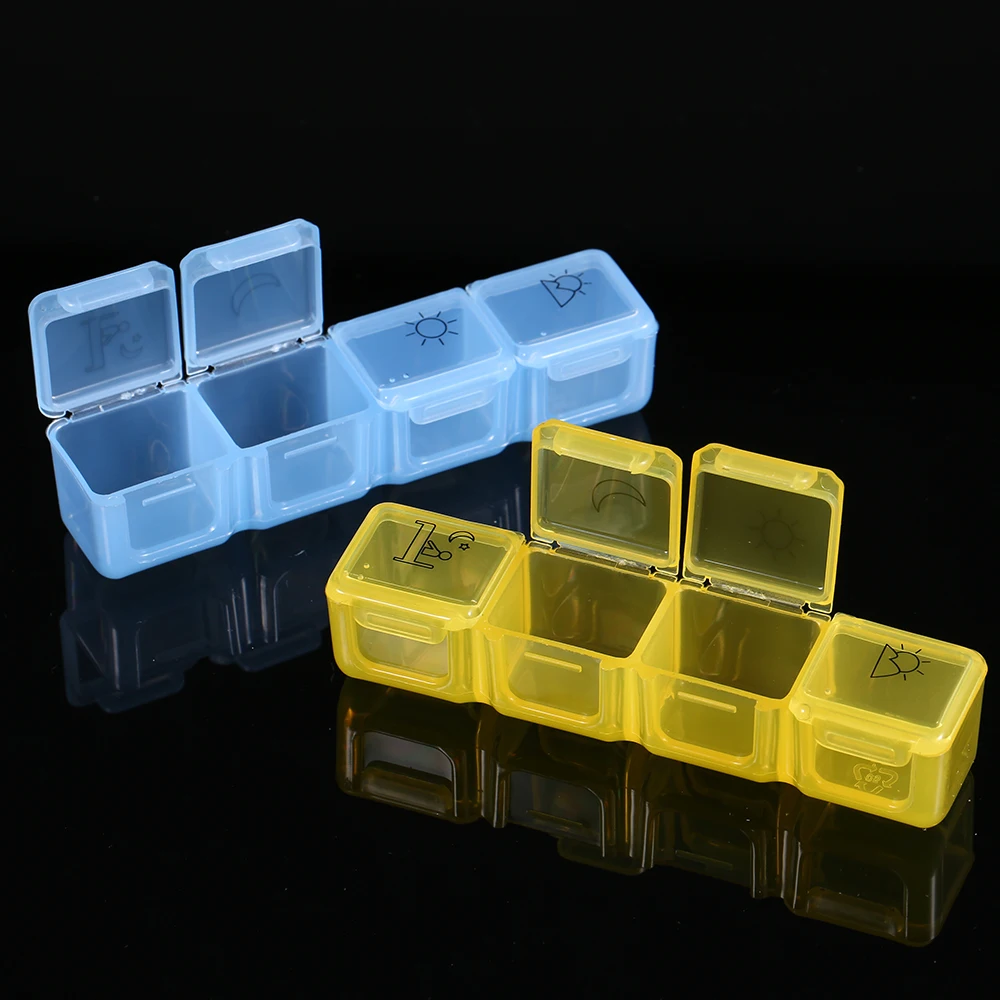 Контейнер для хранения таблеток портативный чехол на неделю органайзер 7 дней 4