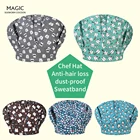 Эластичная шапочка унисекс с мультяшным рисунком зубов для отеля, кухни, Регулируемая Шапочка для приготовления пищи, шляпа для шеф-повара с длинными волосами для ресторана