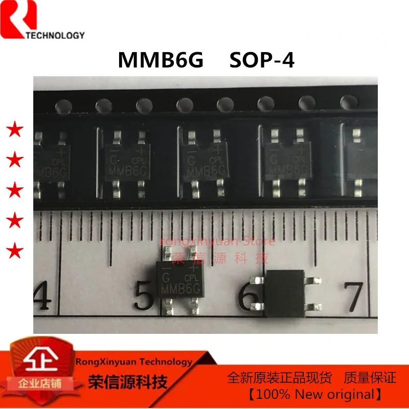 20 шт./лот MMB6G MMB6 SOP 4 силиконовые мостовые выпрямители 100% Новые