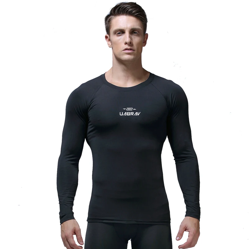 

W1098 -Workout fitness men Short sleeve t shirt men thermal muscle bodybuilding wear compression Elastic Slim exercise clothing