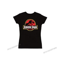 jurassic park logo juniors t shirt popular printed on top t shirts cotton men tops t shirt printed on