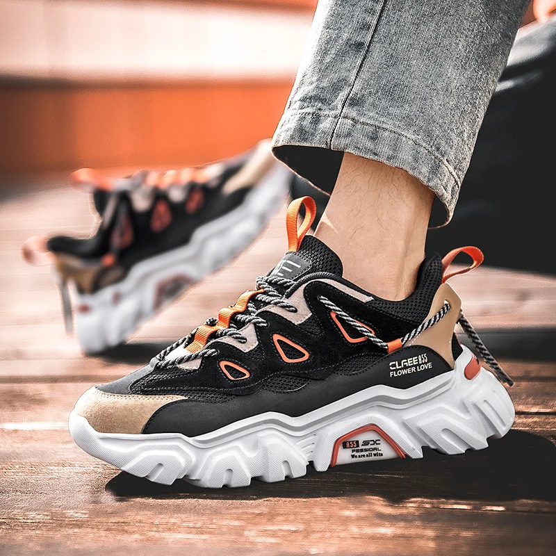 

Highwalking Sneakers adidasi winter athletic sports man shoes casual male trainers gym canvas top sneakers safety Fashionable