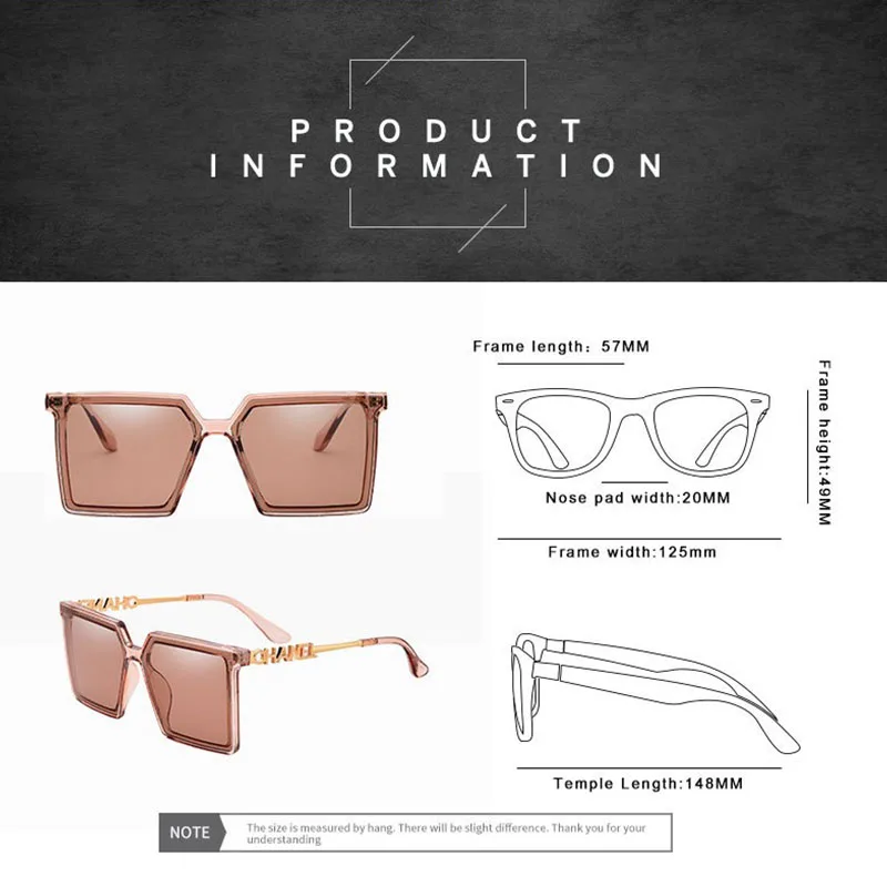 

2021 New Retro Square Sunglasses ladies fashion Street Ins Glasses Men Outdoor Fishing Glasses UV400