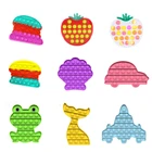 Новый пуш-ап пузырь радуги Поп для непосед упаковка игрушек ее площадь антистресс для рук попинс мягкими хлопки Reliver стресс для взрослых