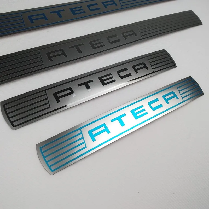 Ультра тонкий нержавеющая сталь защитная Накладка на порог дверь педаль