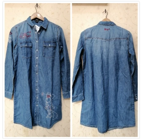 2 Espanhol Graus areia Ретро lavado Lapela vestido - Цвет: 2