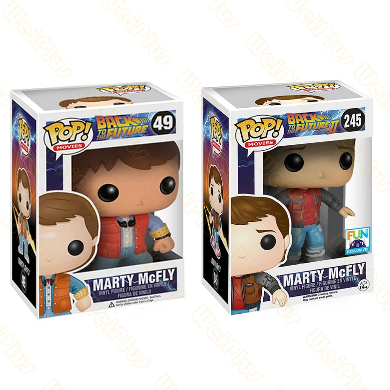 Funko POP BACK TO THE FUTURE 2 Marty Mcfly Dr. Emmett коричневая фигурка Коллекционная модель игрушки
