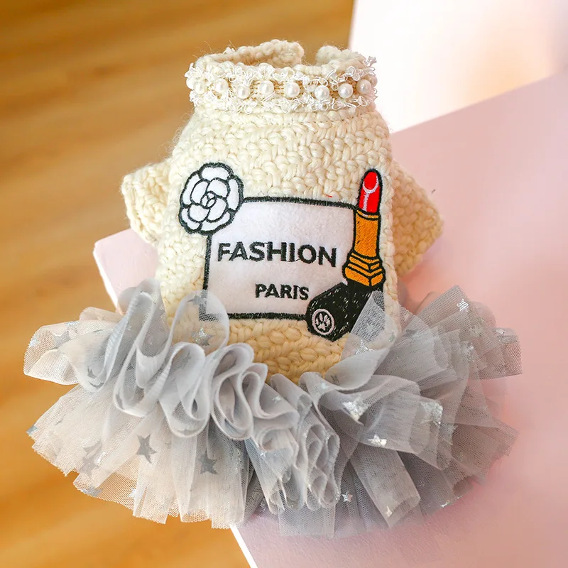 

New Princess Small Dog Dresses Coat Autumn Cat Skirt Clothes Tutu Dress For Dogs Puppy Teddy chihuahua XS S M L XL