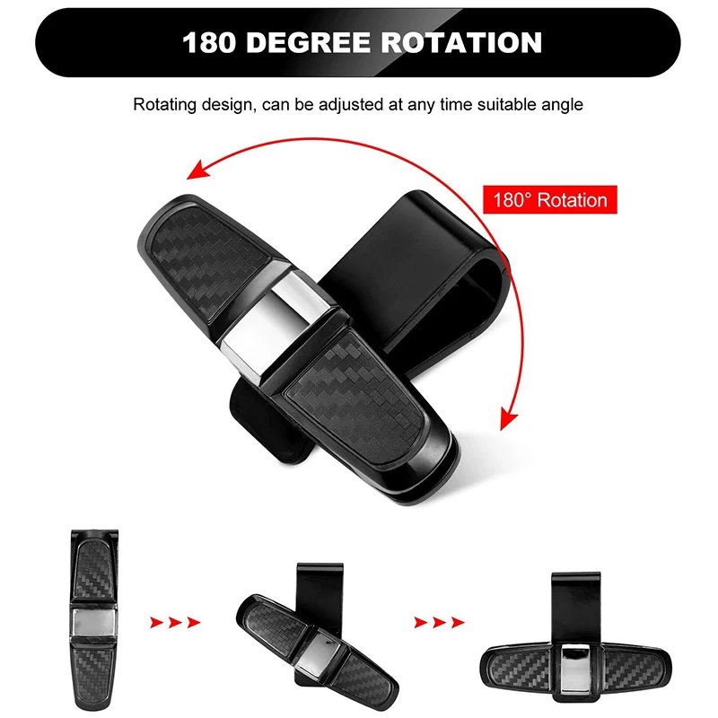 4 упаковки держателей для очков автомобильного солнцезащитного козырька