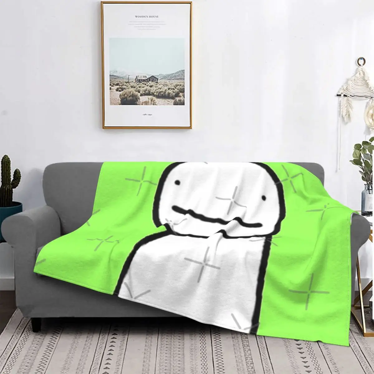 

Dreamwastaken Dream 2 одеяло, покрывало для кровати, искусственное аниме плюшевое Флисовое одеяло, одеяло для приема s