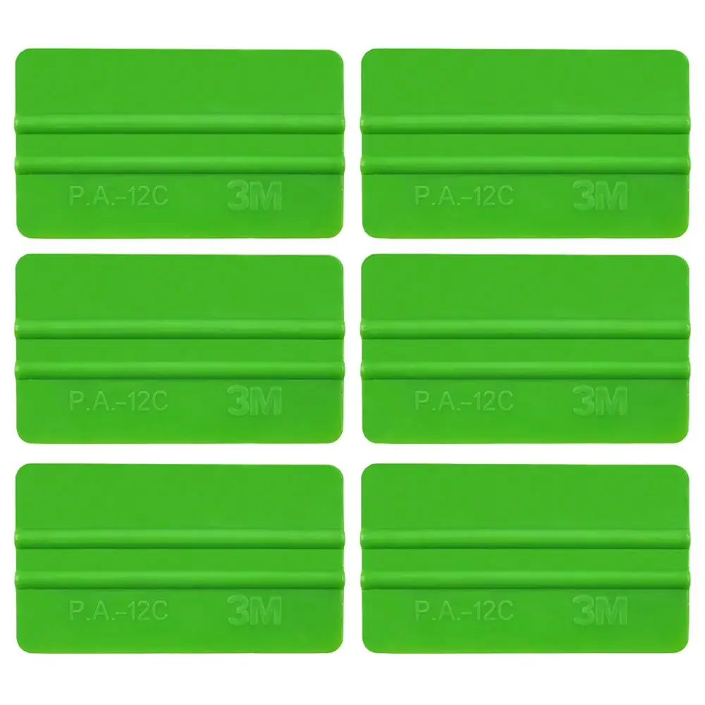 6 шт. углеродное волокно виниловый скребок для ухода за автомобилем не царапается