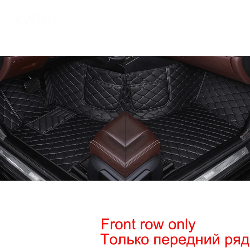 Front row 2 seat Car Floor Mats Fit 98% car Model For Mercedes Benz BMW AUDI TOYOTA HONDA Tesla KIA HYUNDAI LADA Car Accessories