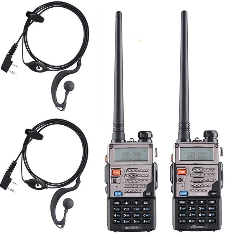 2PCS Baofeng UV-5RE Walkie Talkie 10km Dual Band Two Way Radio 5RE Portable 5R Ham Radio for Hunting Transceiver