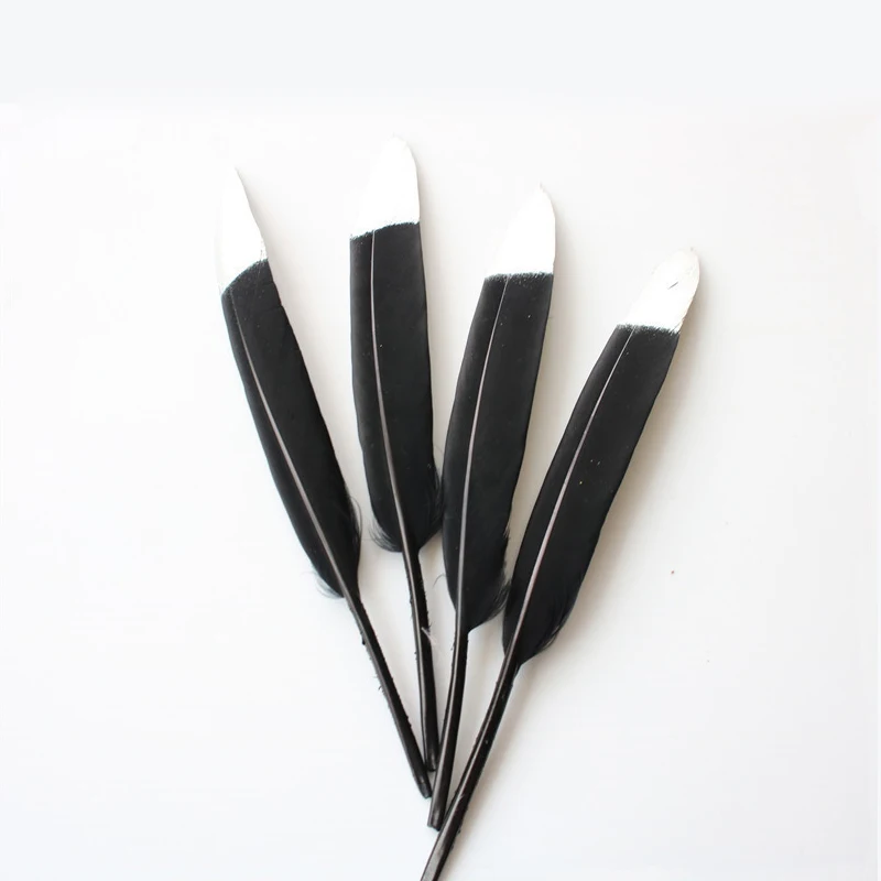 

10pcs/bag Gold Plated Feathers 5-7inches for Christmas & Wedding Party Decoration & DIY Handicrafts Accessories