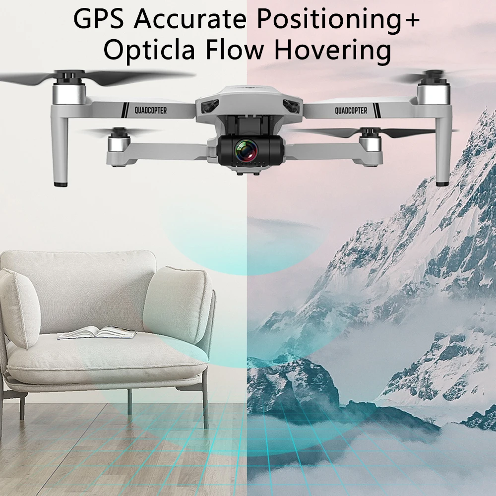 GPS Smart Follow Brushless RC Drone 8K Dual Camera 2-Axis Gimbal 2000M Flight Gesture Shooting 25Mins Duration Quadcopter Toy | Игрушки и