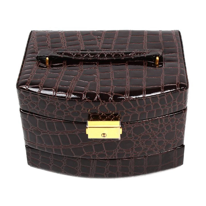 1 шт. Новая роскошная Подарочная коробка из искусственной кожи для ювелирных