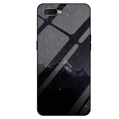 Для OPPO RX17 Neo case 6," Звездное небо закаленное стекло+ края из ТПУ тонкий жесткий чехол для OPPO RX17Neo бампер RX 17 Neo чехлы - Цвет: A8