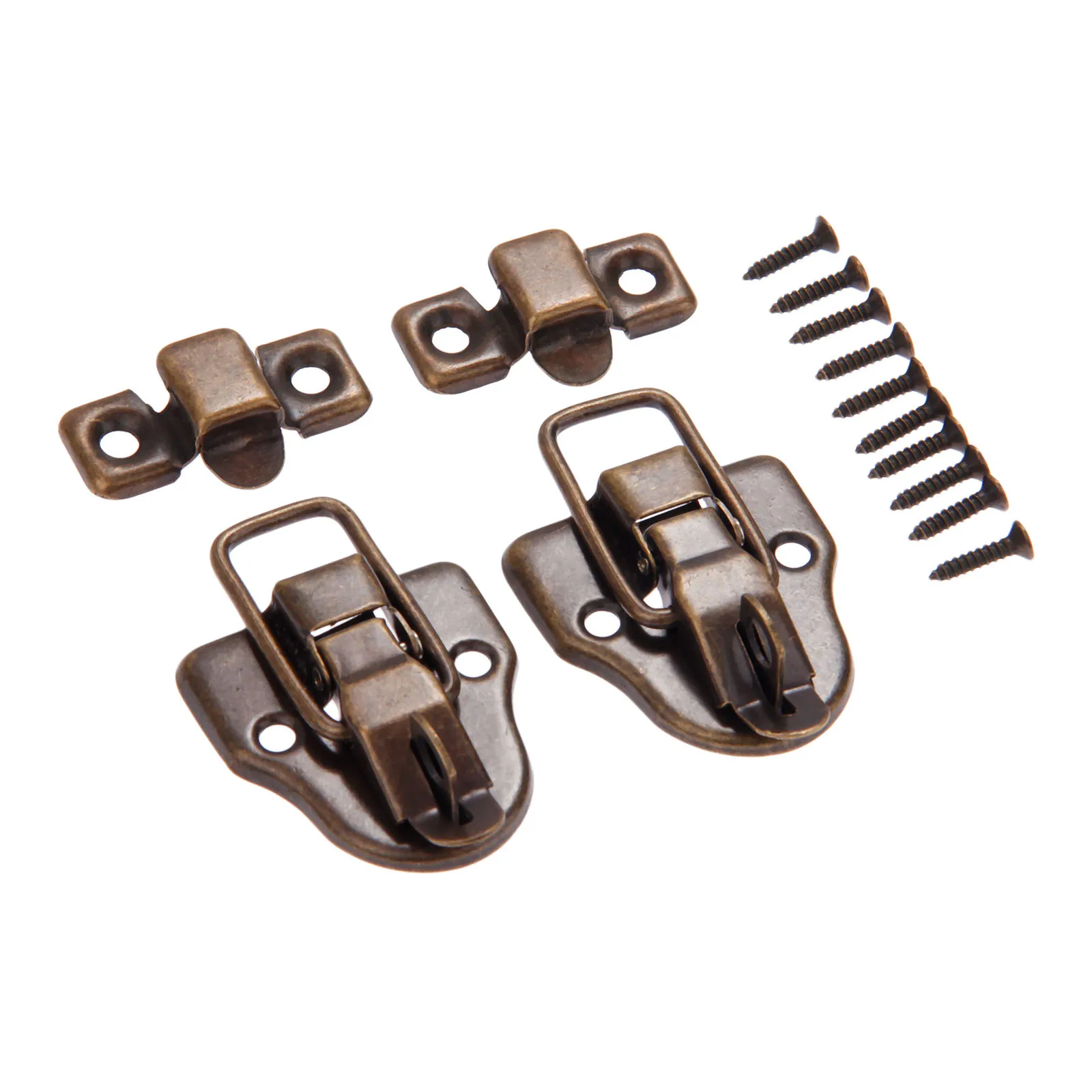 2 шт. антикварных ювелирных изделий деревянная коробка защелка фиксаторами