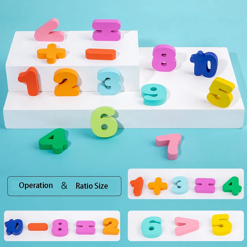 

Montessori Educational Wooden Toys Children Busy Board Multifunction Math Fishing Counting Wooden Preschool Montessori Toy