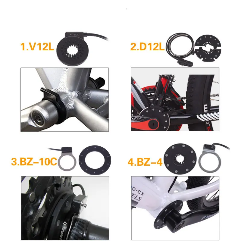 ChamRider KT PAS помощи педалированию Сенсор V12L D12L BZ 4(8) 10C Julet Водонепроницаемый разъем 6