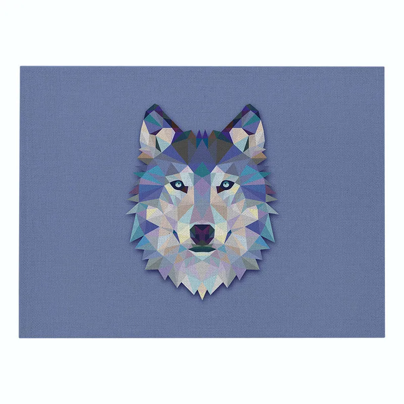 3D с принтом в виде животных коврики для волка на постельном белье изоляции