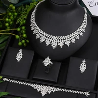 soramoore new 4pcs african accessories for women party gift dubai fashion style cubic zircon nigeria wedding jewelry sets