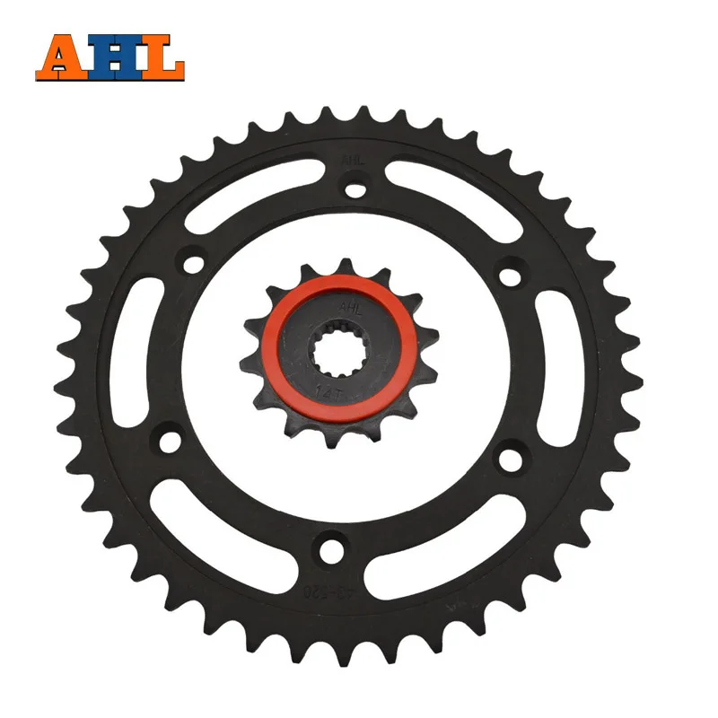Передняя и задняя звездочки AHL комплект для SUZUKI DRZ400 DR Z400 type 520 43 14 зубьев за