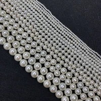 1strand fashion natural shell pearl loose beads 2 20mm sizes white color round shaped diy for making necklace earrings bracelets