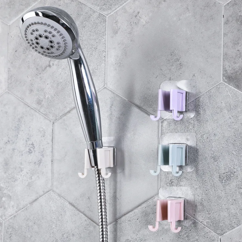 

Shower Bracket Self-adhesive Handheld Plastic Wall-mounted Bathroom Shower Bracket Bracket Adjustable XD