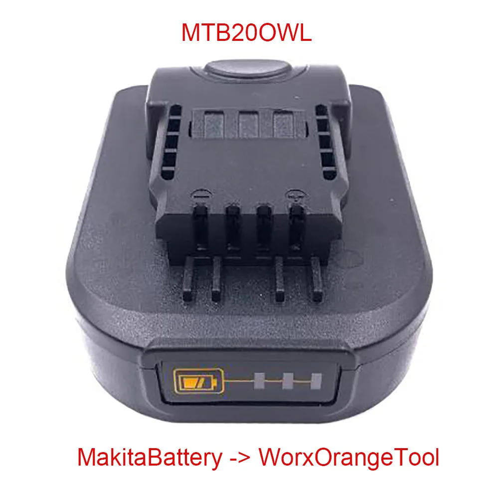 Конвертер адаптер DWB18OWL MTB18OWL MWB18OWL с литий ионным аккумулятором Makita DeWalt Milwaukee на Worx