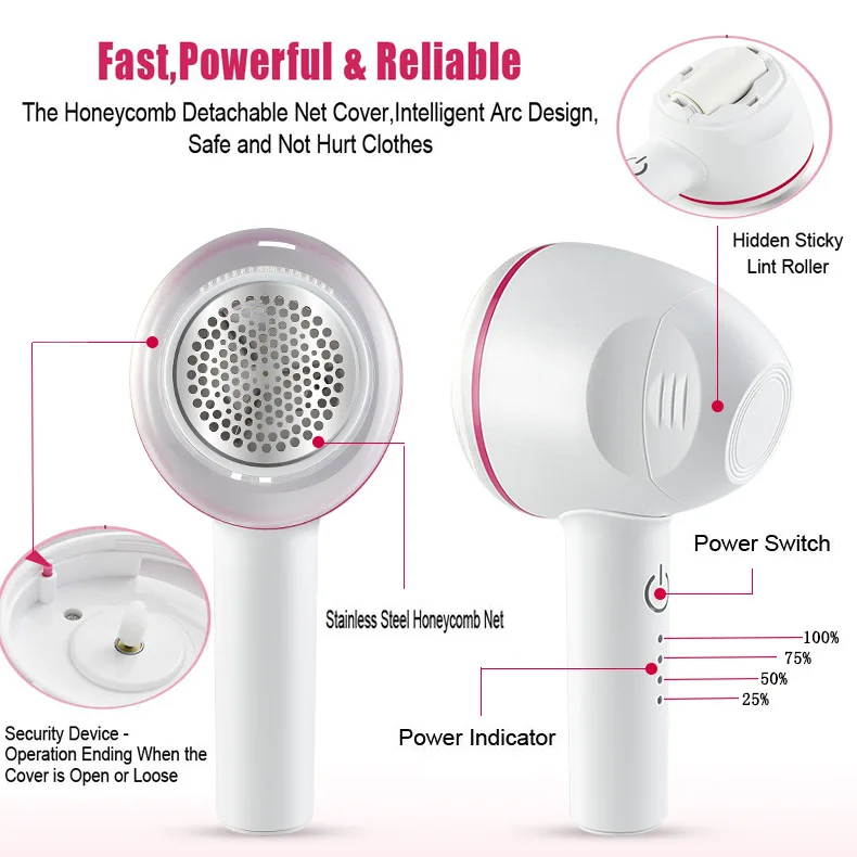 New USB hair ball trimmer rechargeable remover 2-in-1 multifunctional shaving sticky device | Бытовая техника