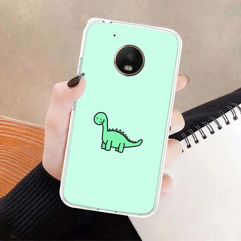 cute dinosaur baby fashion soft cover soft phone case for motorola moto g7 g8 g9 g6 g30 e5 e6 power plus play one macro action free global shipping