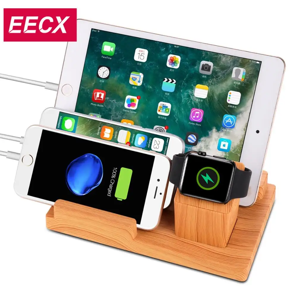 Многократное Зарядное устройство USB и док станция для зарядки телефона