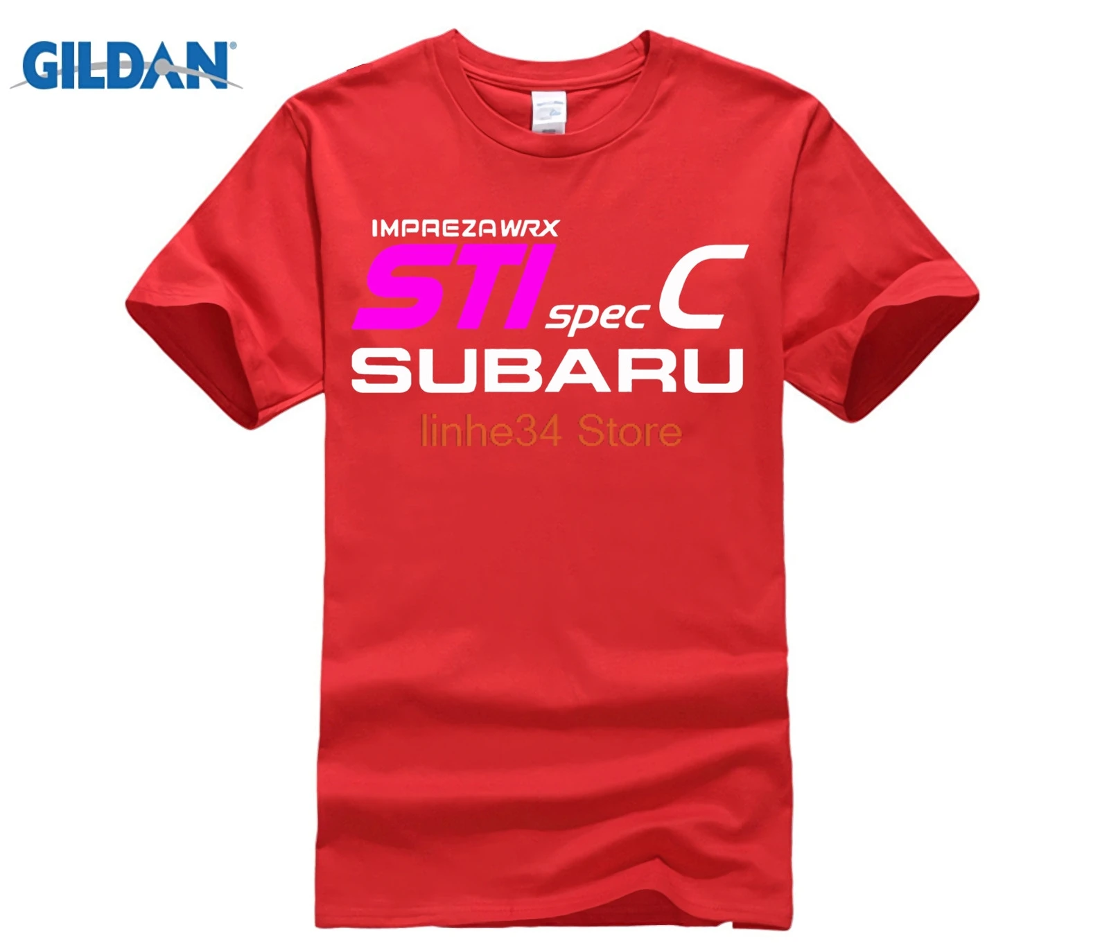 Хлопковая футболка для мужчин летний обычный Тройник рубашка Impreza STI ралли машина