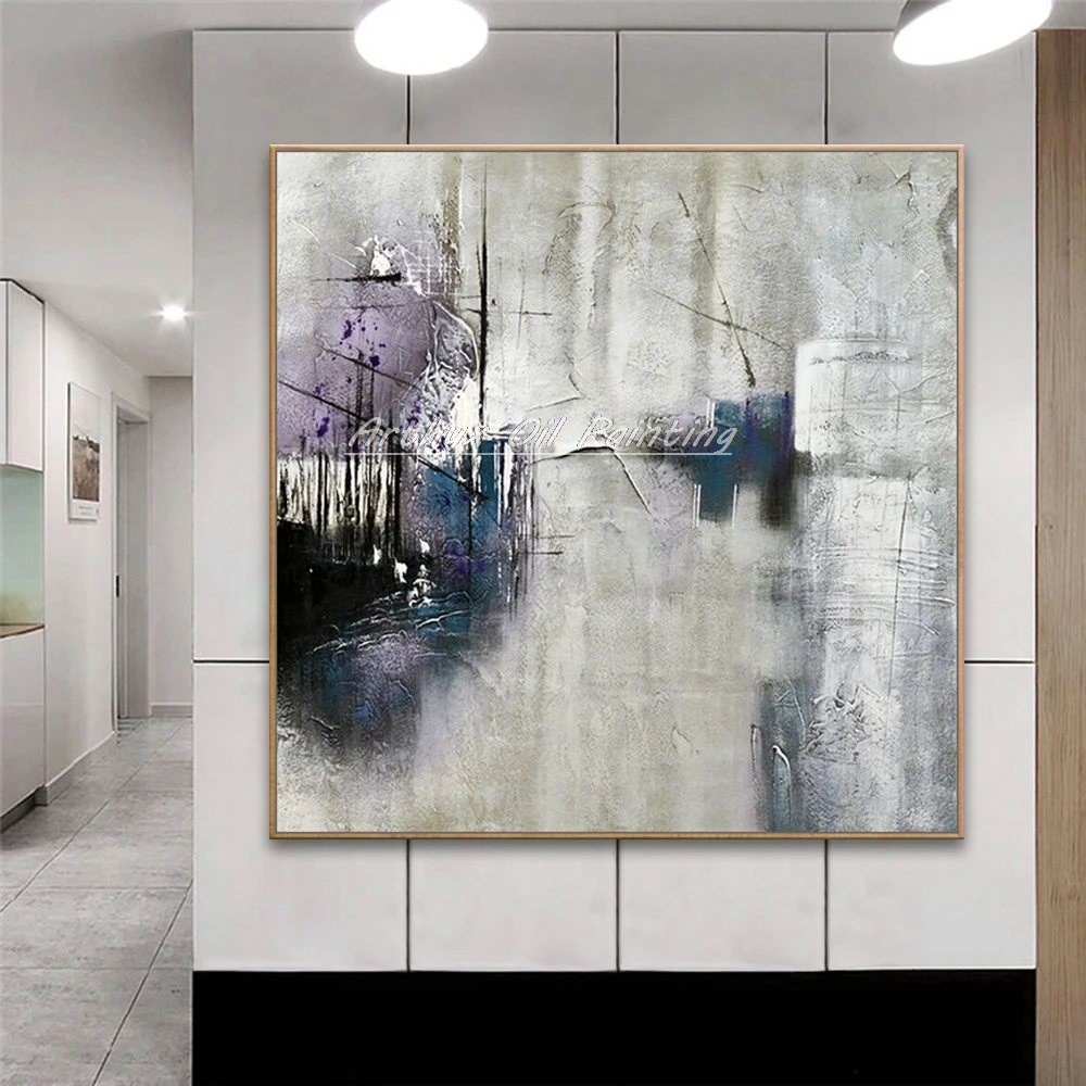 

Arthyx Paintings Hand Painted Modern Abstract Oil Painting On Canvas Wall Picture Pop Art Poster For Living Room Home Decoration