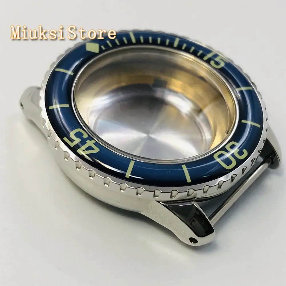 Чехол из нержавеющей стали серебристого цвета 45 мм синяя светящаяся рамка для