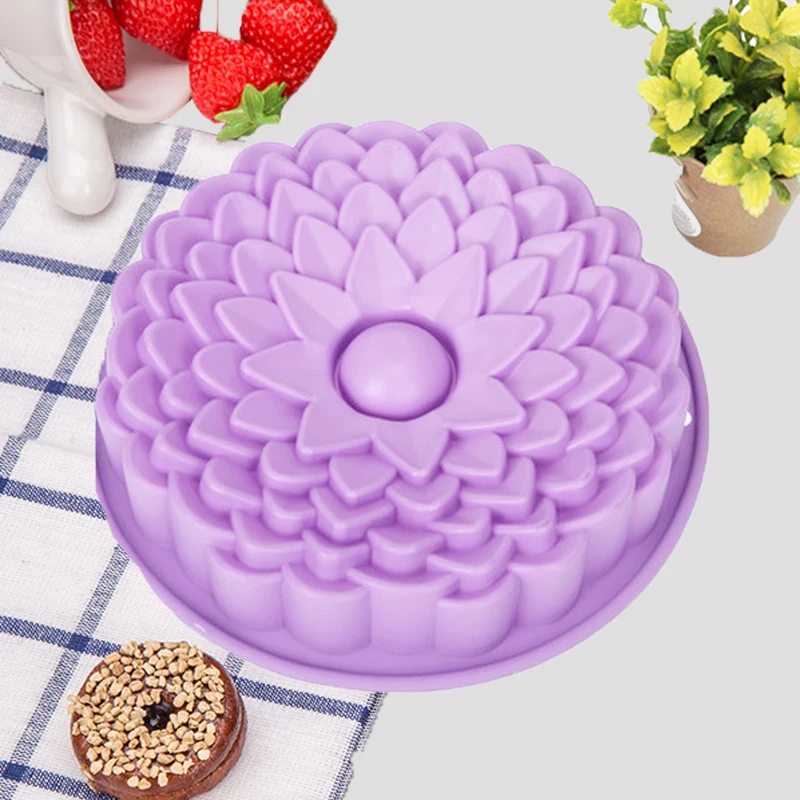 Форма для цветов силиконовая форма выпечки DIY Фиолетовый 3D Хлеб Кондитерская