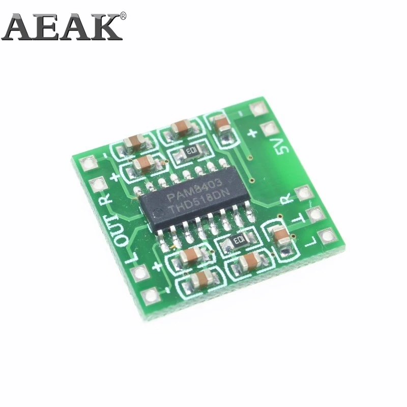5 шт./лот PAM8403 супер мини плата цифрового усилителя мощности миниатюрная Плата