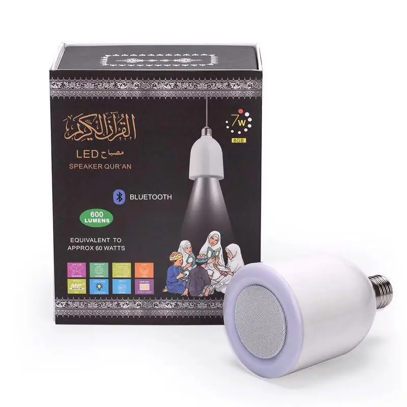

Bluetooth Quran Speaker Lamp Remote Control LED Touch Night Light Koran Speaker