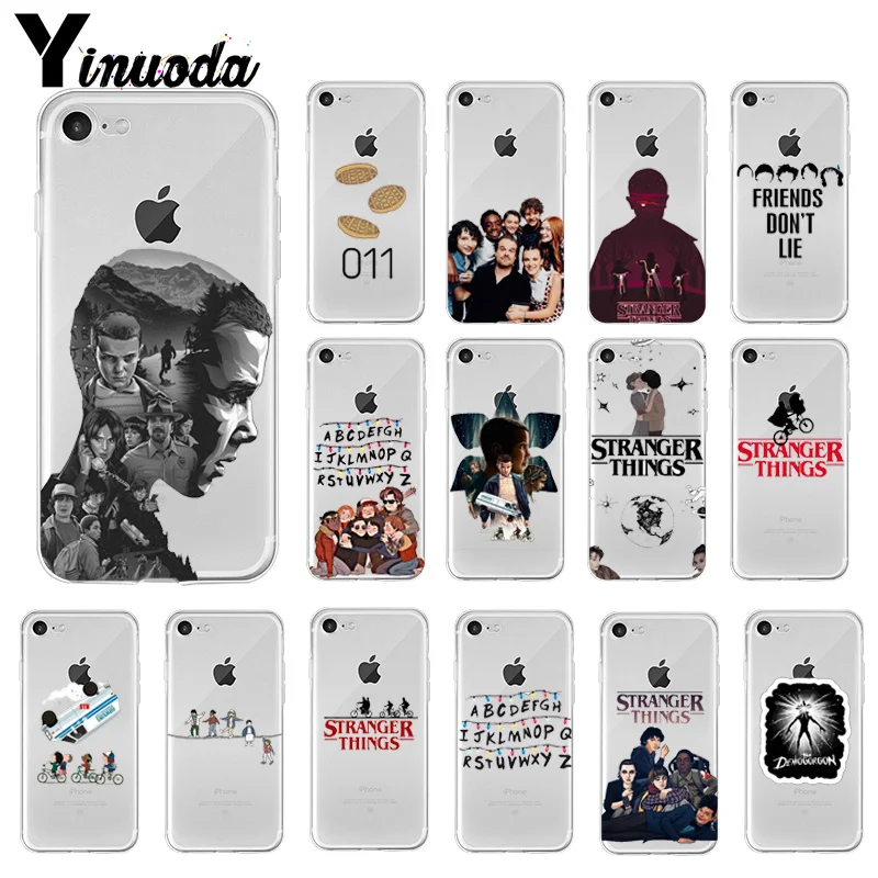 Yinuoda странные вещи умный чехол прозрачный мягкий чехол для iPhone X XS MAX 6 6S 7 7plus 8 8Plus 5 5S XR