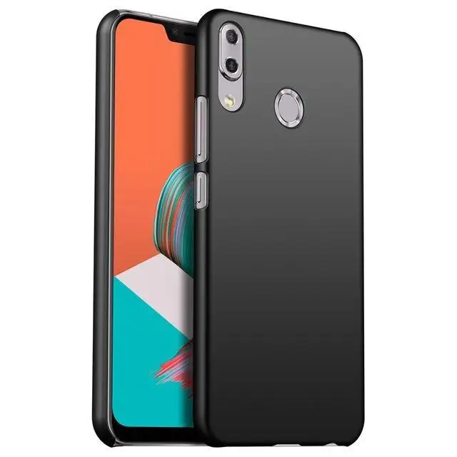 Black Матовый чехол для Asus Zenfone Max Pro M2 ZB631KL ZB633KL ZB634KL, жесткий однотонный чехол из поликарбоната для Asus M1 ZB601KL ZB555KL ZS630KL - Цвет: Black