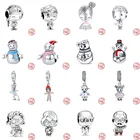 Браслет Pandora с шармами и бусинами, серебро 925 пробы