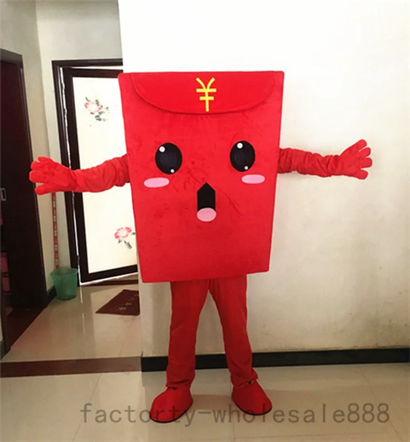 Китайский новогодний костюм-талисман счастливые деньги Hongbao Стандартный