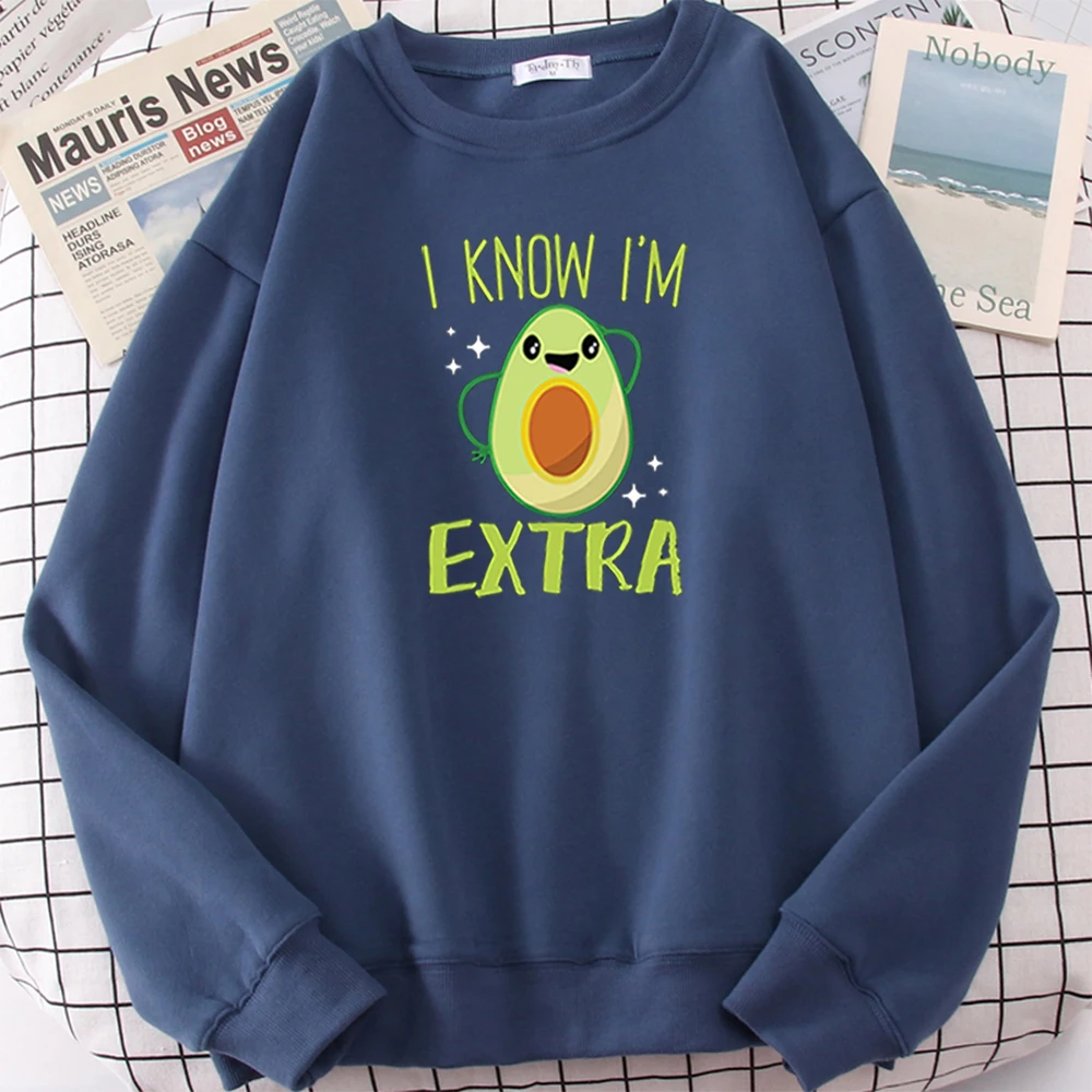 Мужской свитер I Konw Экстра Забавный авокадо мультяшный принт спортивный мужской